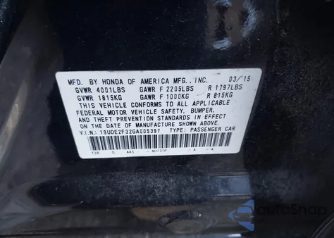 2016 Acura Ilx 2.4L/Acurawatch Plus Package z USA, uszkodzony, nr VIN 19UDE2F32GA005397